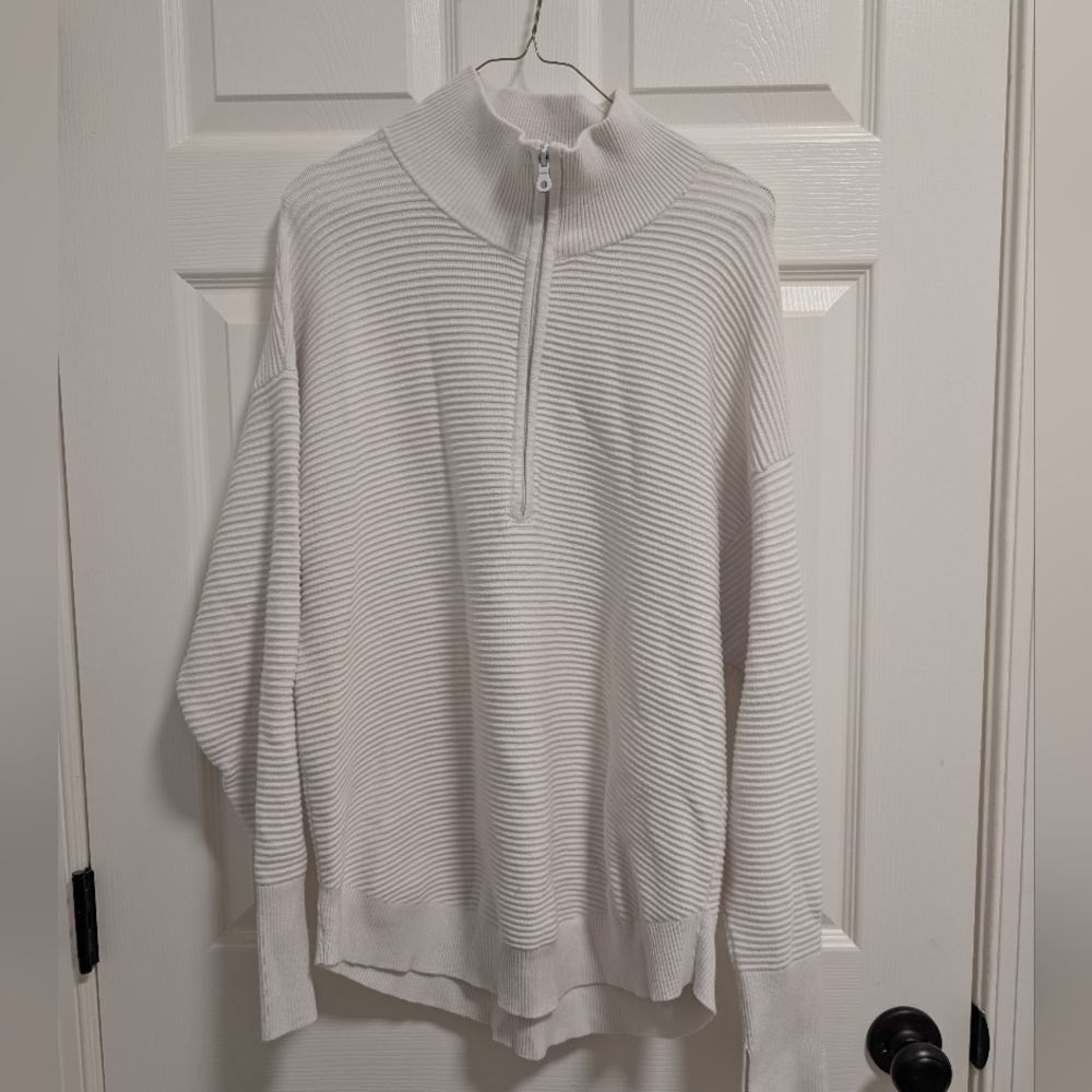 Aerie Quarter Zip Track Sweater